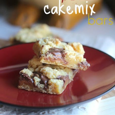 Rolo Cake Mix Bars