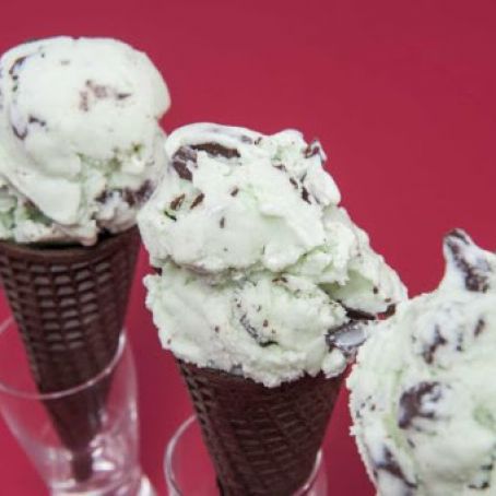 Mint-Chocolate Chunk Frozen Yogurt