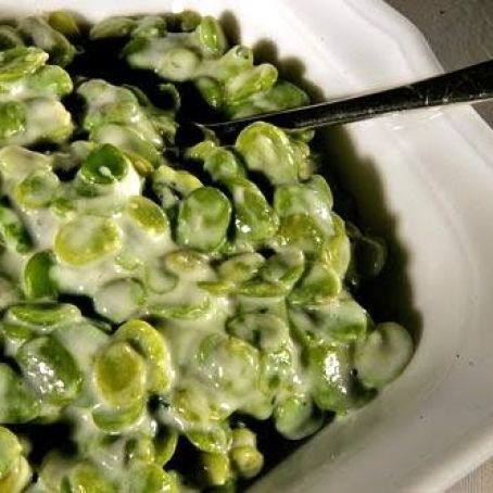 Creamed broad beans with tarragon