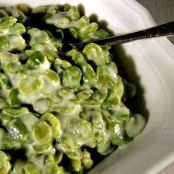 Creamed broad beans with tarragon