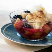 Honey Peach and Blackberry Cobbler