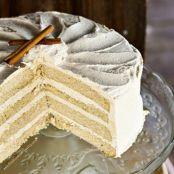 Snickerdoodle Cake with Brown Sugar Cinnamon Buttercream Frosting