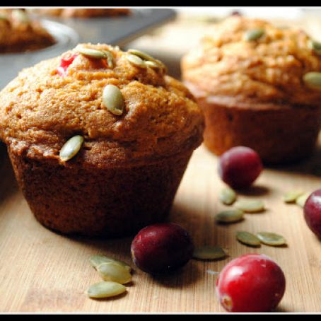 Libby's Pumpkin Cranberry muffins