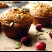 Libby's Pumpkin Cranberry muffins