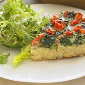 Spinach and Tomato Quiche