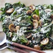 Sauteed Spinach with Mushrooms