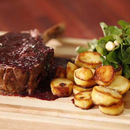 Rib of Beef with an Easy Sauce Marchand