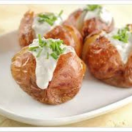 Cheddar-Chive Stuffed Potatoes