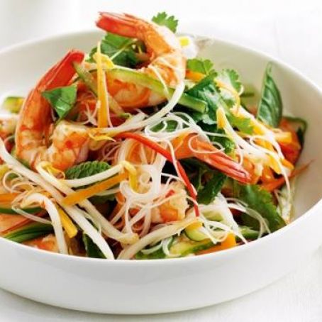 Vietnamese Prawn and Rice Noodle Salad