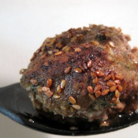 Asian Turkey Meatballs With Lime Sesame Sauce