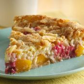 Impossibly Easy Peach and Raspberry Pie