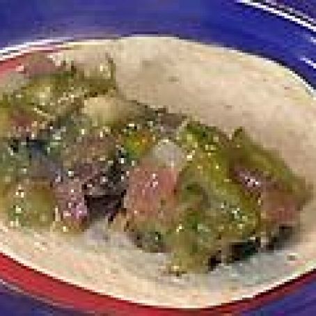 Mexican Sliced Spiced Pork Soft Tacos with Texas Oven Fries