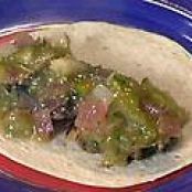 Mexican Sliced Spiced Pork Soft Tacos with Texas Oven Fries