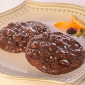 Dark Chocolate Truffle Cookies with Pistachios, Orange & Sea Salt