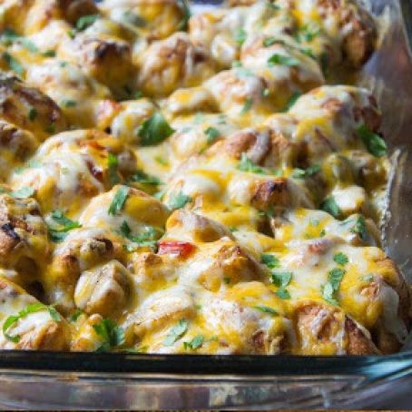 Chicken Fajita Bubble-Up Bake