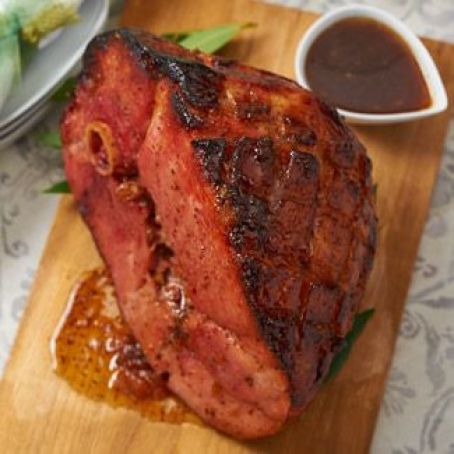 Easter Ham with Apricot Glaze