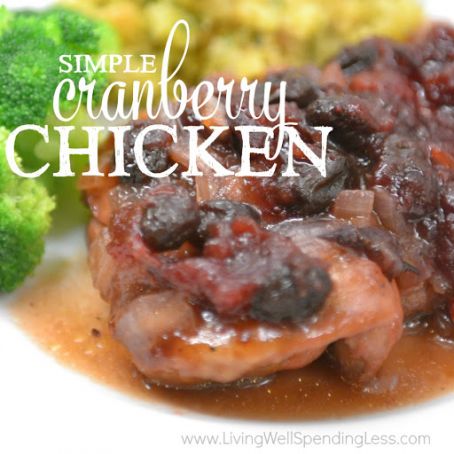 Simple Cranberry Chicken