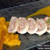 BRAZO DE CALABACIN RELLENO DE SALMON AHUMADO