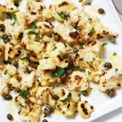 CAULIFLOWER - Roasted Cauliflower with Parmesan and Capers