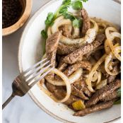 STIR-FRIED BEEF WITH BLACK PEPPER