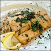 Tomato and White Wine Braised Halibut