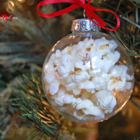 Glass Popcorn Ball Ornaments