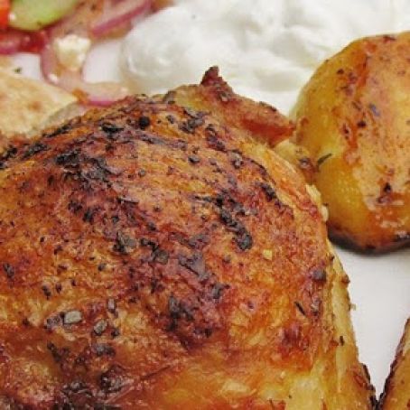 Greek Lemon Chicken and Potato Bake