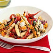 Pasta with Grilled Vegetables and Feta