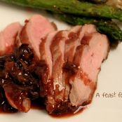 Duck Breasts with Citrus Port Cherry Sauce