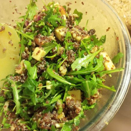 Quinoa Salad w/ Apples, Walnuts, Dried Cranberries & Gouda