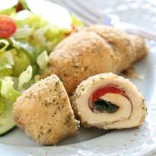 Roasted Red pepper and Prosciutto Stuffed Chicken Breast