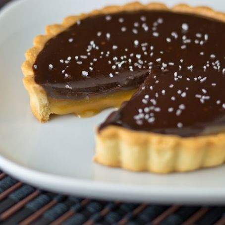 Salted Chocolate & Caramel Tarts
