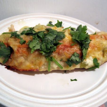 Chicken and White Bean Enchiladas with Creamy Salsa Verde