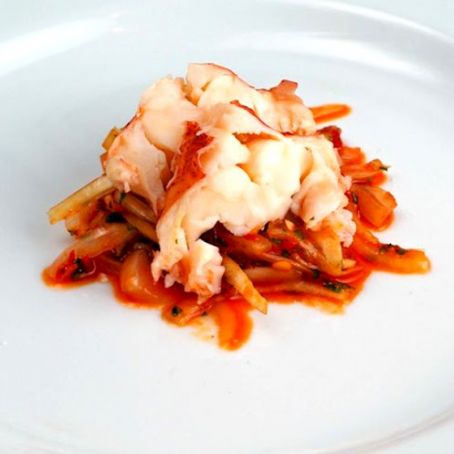 Lobster with Joe's Spicy Portuguese Sauce