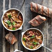 Mushroom, Sausage and Whole Grain Soup