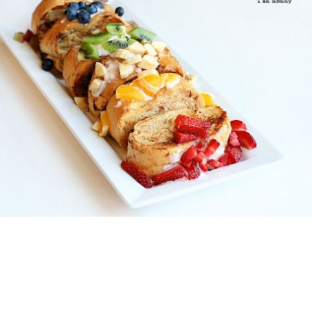 Rainbow Stuffed French Toast