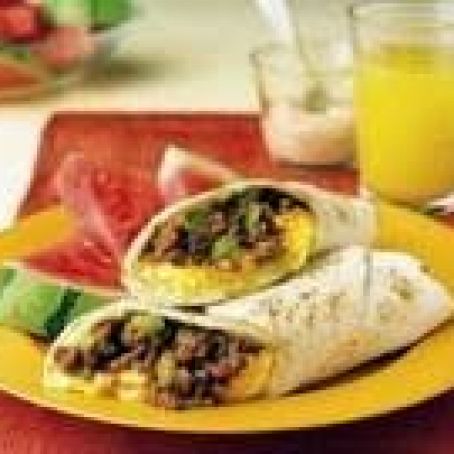 Rise N’ Shine Beef Ranchero Wraps