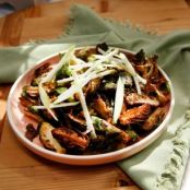 Fried Brussels Sprouts with Creamy Mustard and Cider Dressing