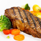 Barbecued Peppered Steaks