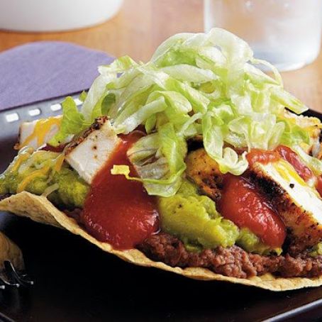 Sizzling Grilled Chicken Tostadas