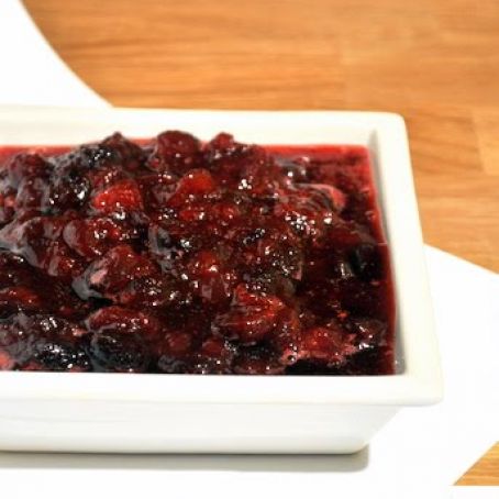 Maple Brown Sugar Cranberry Sauce