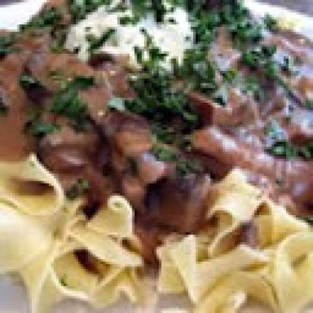 Portobello Mushroom Stroganoff