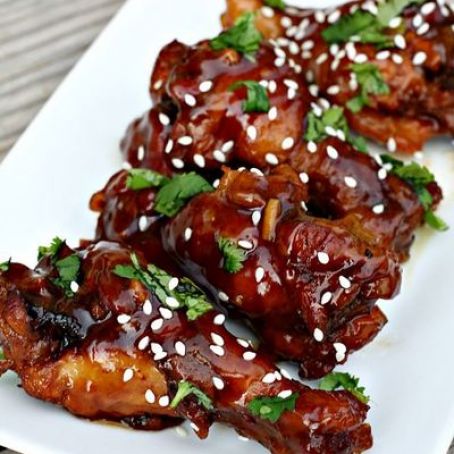 Slow Cooker Sticky Chicken Wings