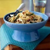 Asparagus & Chicken Carbonara