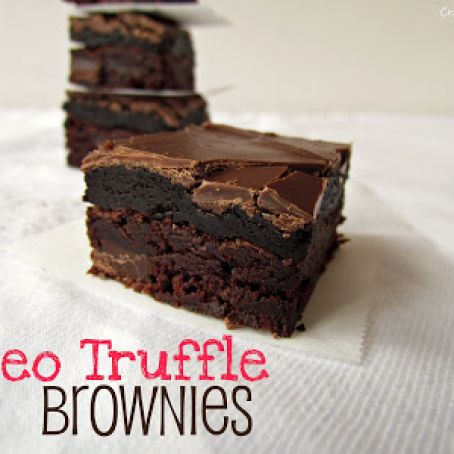Oreo Truffle Brownies