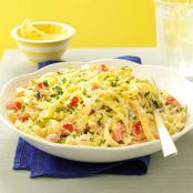 Lemon-Garlic Cream Fettuccine Recipe