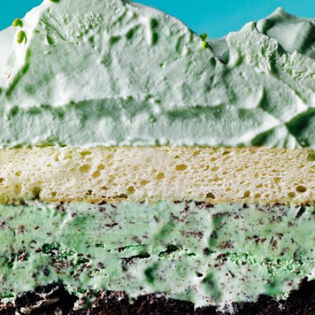 Dessert, Cake: Mint Chip Ice Cream Cake