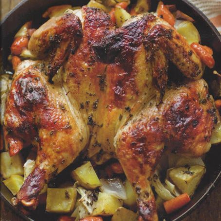 Balsamic Roasted Chicken and Vegetables