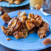 Pumpkin Cinnamon Overnight Pull-Apart French Toast with Vanilla Maple Butter