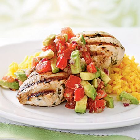 Cilantro-Lime Chicken with Avocado Salsa